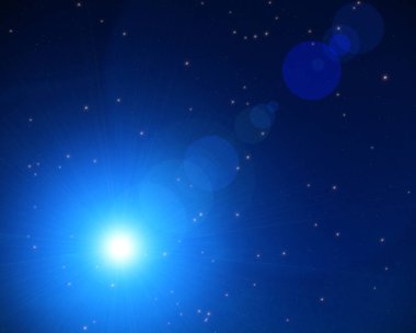 Karanlık bir gece gökyüzünde Samanyolu yıldızları.