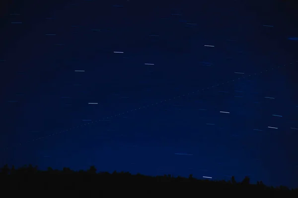 Milky way stars on a dark night sky. — Stock Photo, Image