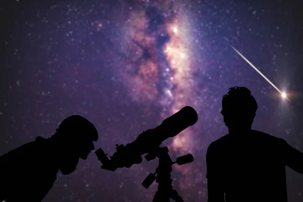 Pár za hvězdy Mléčné dráhy. Moje práce astronomie. — Stock fotografie