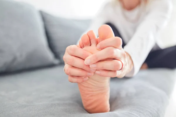 Problems with feet, joints, legs and ankles. — Stock Photo, Image