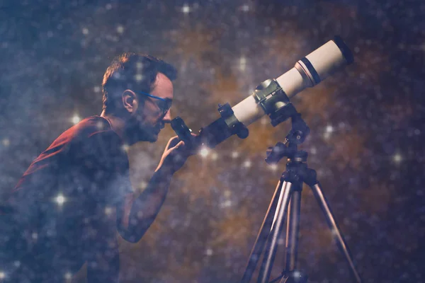 Tér Kozmosz Univerzum Tejút Csillagok Csillagászati Munkám — Stock Fotó