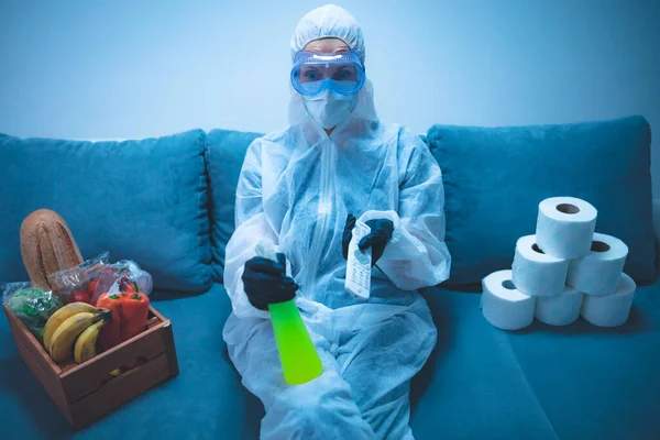 Home Quarantine Isolation Virus Outbreak — Stock Photo, Image
