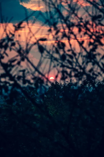 Atardecer Amanecer Sobre Paisaje Ensueño — Foto de Stock