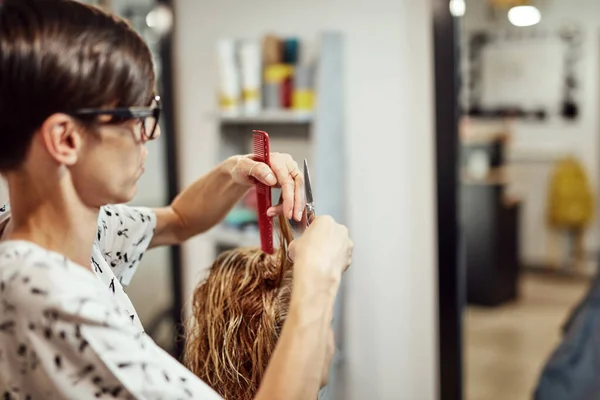 Peluquería Cortar Cabello Salón —  Fotos de Stock