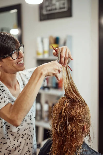 Peluquería Cortar Cabello Salón —  Fotos de Stock