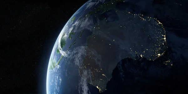 Orbitale uitzicht op aarde vanuit de ruimte — Stockfoto