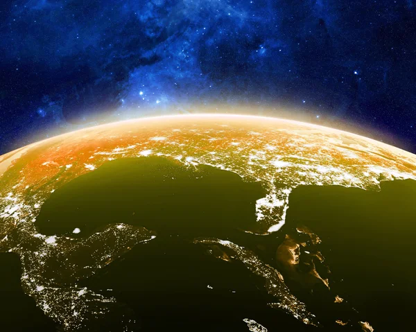 Earth at night — Stock Photo, Image