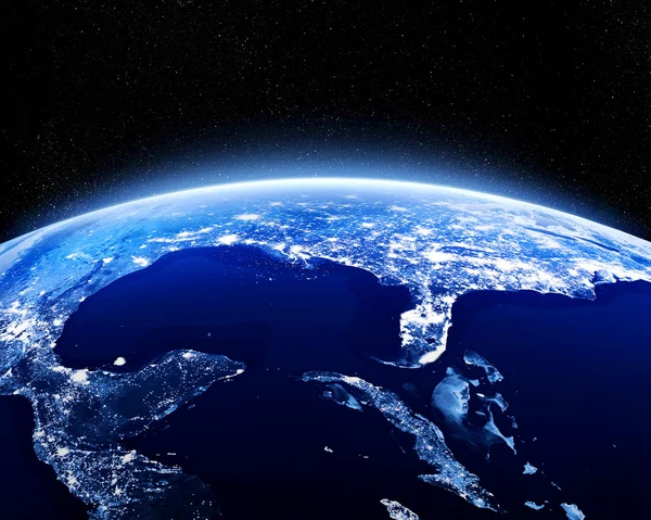 Earth at night — Stock Photo, Image