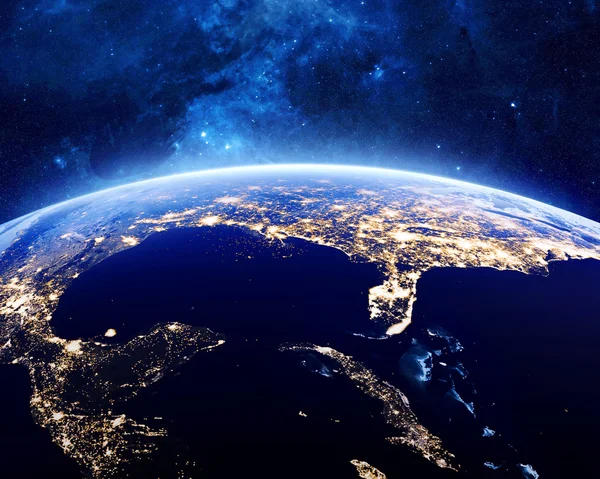 Earth at night — Stock Photo, Image