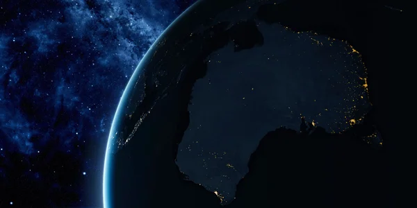 Orbitální pohled na zemi z vesmíru — Stock fotografie