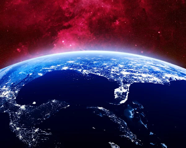 Earth at night — Stock Photo, Image