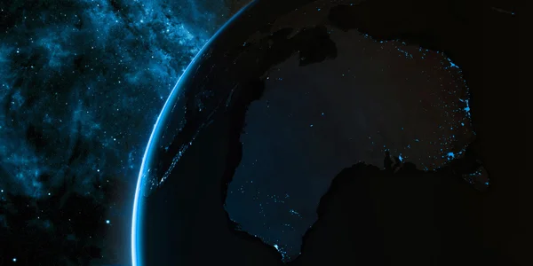 Kiertorata näkymä maapallolle avaruudesta — kuvapankkivalokuva