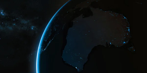 Kiertorata näkymä maapallolle avaruudesta — kuvapankkivalokuva
