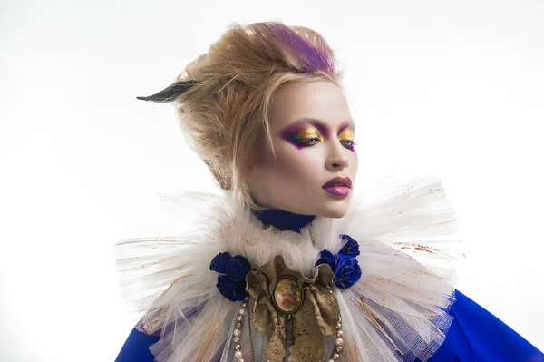 Beauty portrait of a vampire queen — Stock Photo, Image