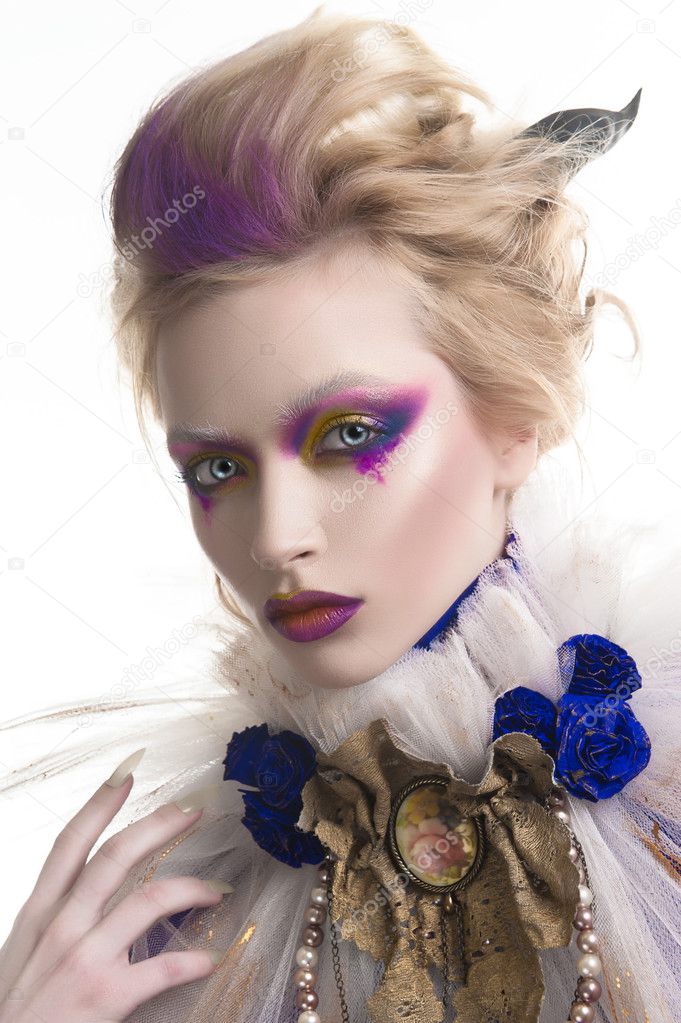 Beauty portrait of a vampire queen
