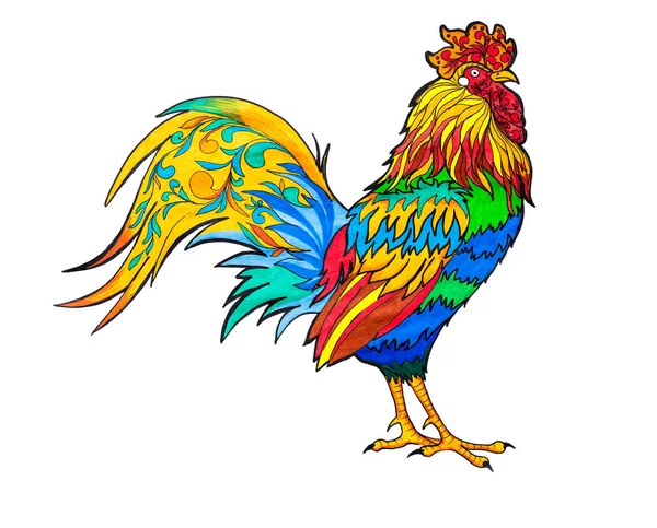 Abstract rooster illustratie — Stockfoto