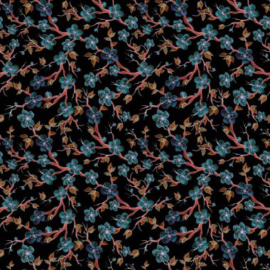 Hibiscus çiçek seamless modeli