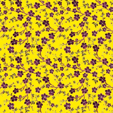 Hibiscus çiçek seamless modeli