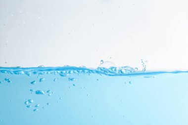 Water splash and ripple isolated on white backgroun