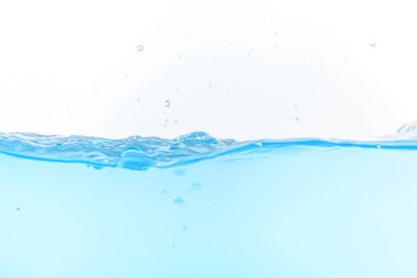 Water splash and ripple isolated on white backgroun