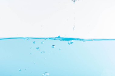 Water splash and ripple isolated on white backgroun
