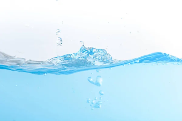 Water splash and ripple isolated on white backgroun