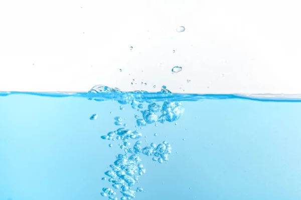 Water splash and ripple isolated on white backgroun — Stock Photo, Image