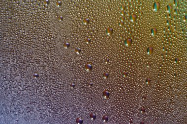 Cam yüzeyde soğuk buhar yakın çekim