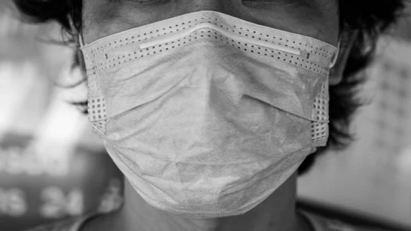 Pessoas Usando Máscaras Para Proteger Contra Coronavírus Covid Torná Caro — Fotografia de Stock
