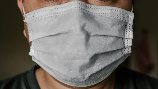 Les Personnes Portant Des Masques Pour Protéger Contre Coronavirus Covide — Photo