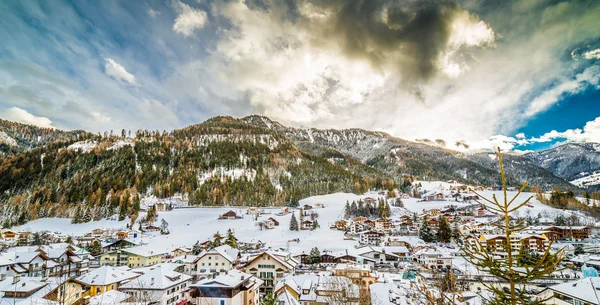 Vue Sur Village Alpin Italie — Photo