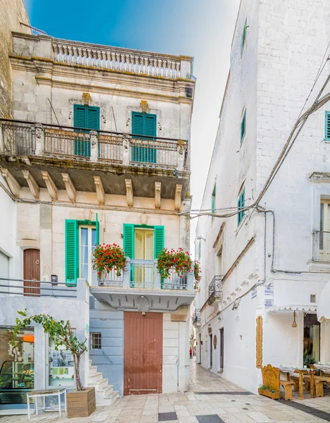 Typische Witte Huizen Van Het Dorp Apulië Italië — Stockfoto