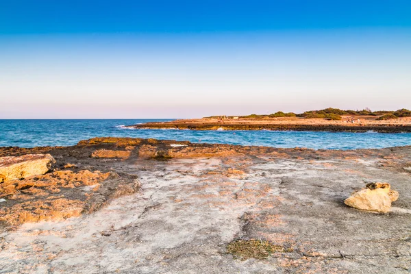 Costa Rocosa Costa Apulia Italia — Foto de Stock