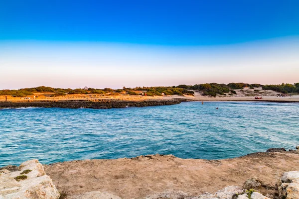 Rotsachtige Kust Van Apulische Kust Italië — Stockfoto