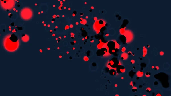 Koyu Arkaplanda Kırmızı Siyah Elementler — Stok fotoğraf