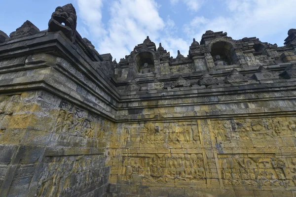 Borobudur, Yogyakarta, Java, Indonesia — Foto de Stock