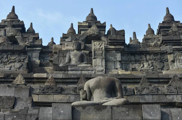 Borobudur, Yogyakarta, Java, Indonesia — Stok fotoğraf