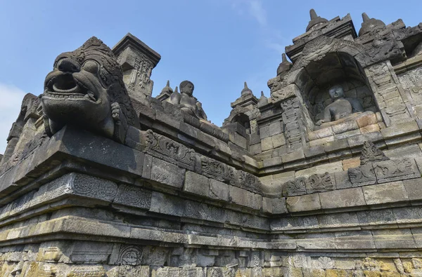 Borobudur, Yogyakarta, Java, Indonesia — Foto de Stock