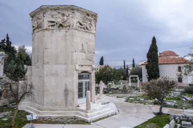 Kule rüzgarlar, Akropolis arka plan, Atina, Yunanistan