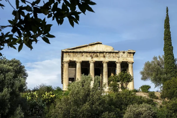 Temple Herphaesus Dans Agora Antique Athènes Grèce — Photo