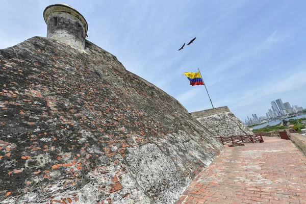 Castillo San Felipe Barajas Cartagena Colombia — Foto de Stock