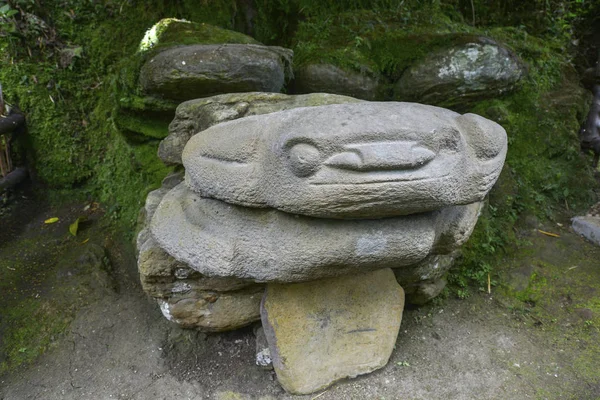 Antigas Estátuas Pré Colombianas San Agustin Colômbia Parque Arqueológico Uma — Fotografia de Stock