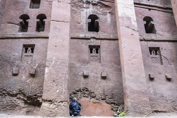 Lalibela Etiyopya Ocak Hacı Bahis Medhane Alem Dua Kiliseler Lalibela — Stok fotoğraf