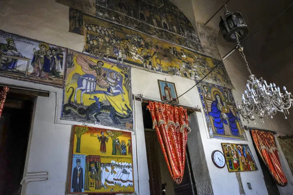 Aksum Etiopía Enero Interior Iglesia Nuestra Señora María Sión Lugar — Foto de Stock