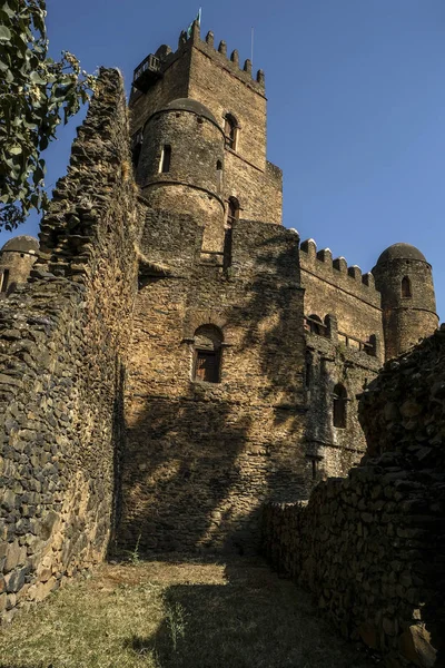 Fasil Ghebbi Patrimonio Mondiale Unesco Gondar Etiopia — Foto Stock