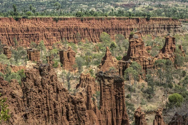 Песчаные Скалы Недалеко Джезерджо Большая Рифтовая Долина Эфиопия — стоковое фото