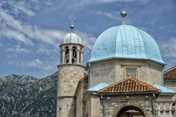 Gereja Our Lady Rocks Pulau Perast Dekat Teluk Kotor Montenegro — Stok Foto