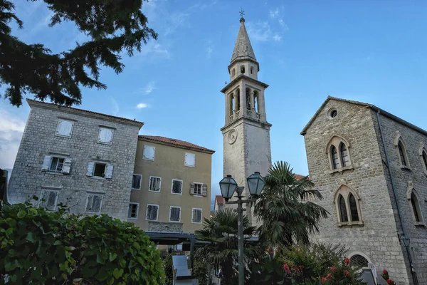 Kościół Iwana Starym Mieście Budwie Czarnogóra — Zdjęcie stockowe