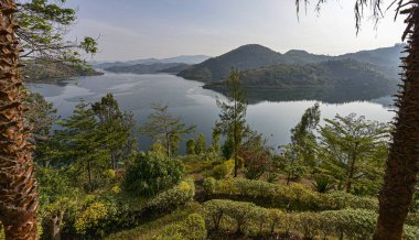 Kivu lake in Rwanda. clipart