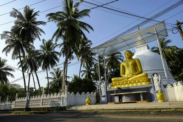 Statua Buddha Una Strada Galle Sri Lanka — Foto Stock